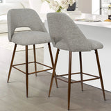 Edwin 26" Modern Upholstered Counter Stool (Set of 2)