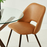 Edwin Modern Faux Leather Dining Chair (Set of 4)