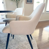 Edwin Upholstered Dining Chair with Arms (Set of 2)