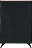 Elly Contemporary Velvet Bed with Deep Button Tufting and Espresso Wood Legs for Stylish Comfort