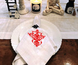 White Wedding Napkins - Victorian Napkins