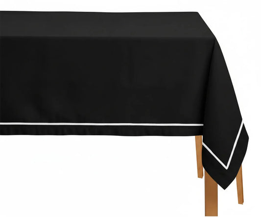 Black and White Tablecloths - Embroidery