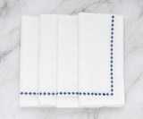 Navy Blue Snowflake Napkins