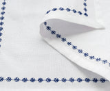 Navy Blue Snowflake Napkins