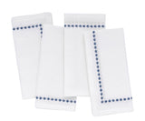 Navy Blue Snowflake Napkins