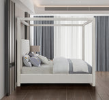 Emerson Luxurious Mid Century Modern Canopy Bed Frame for Ultimate Comfort and Style in Bedrooms