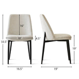 Esbjerg Modern Upholstered Dining Chair (Set of 4)
