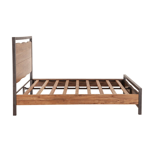 Aspen King Bed in Smoked Acacia
