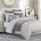 Celeste Zebra Applique & Wave Embroidery Pillow