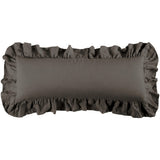 Washed Linen Ruffled Lumbar Pillow