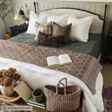 Hera Washed Linen Flange Bedding Set