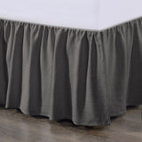Lily Washed Linen Gathered Bed Skirt