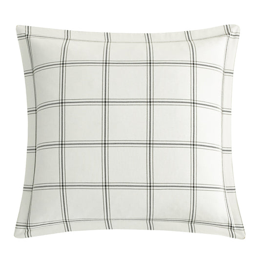 Windowpane Plaid Euro Sham