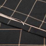 Windowpane Plaid Bedding Set