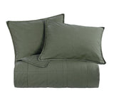 Stonewashed Cotton Canvas Coverlet