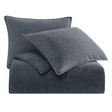 Stonewashed Cotton Canvas Duvet Cover Set