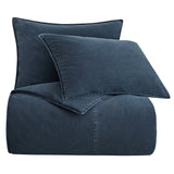 Stonewashed Cotton Canvas Duvet Cover Set
