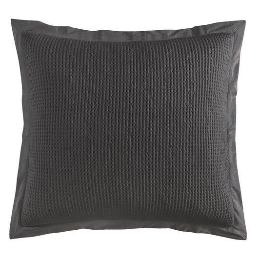 Stonewashed Cotton Waffle Weave Euro Sham