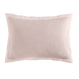 Stonewashed Cotton Waffle Weave Pillow Sham Set, King