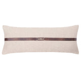 Herringbone Buckle Detailed Lumbar Pillow