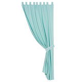 Catalina Aqua Tab-Top Single Panel Curtain