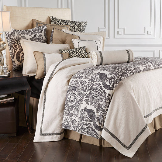Augusta Cut Velvet Lumbar Pillow