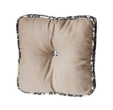 Augusta Buttoned Toile Box Pillow