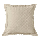 Linen Cotton Diamond Quilted Euro Sham