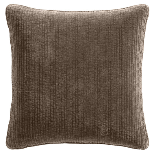 Stonewashed Cotton Quilted Velvet Euro Sham