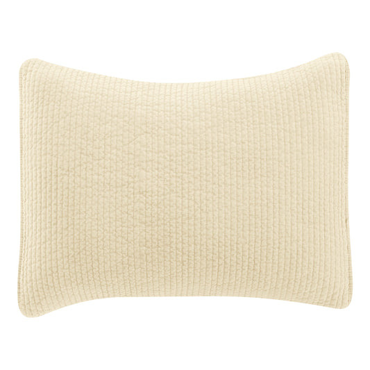 Stonewashed Cotton Quilted Velvet Pillow Sham