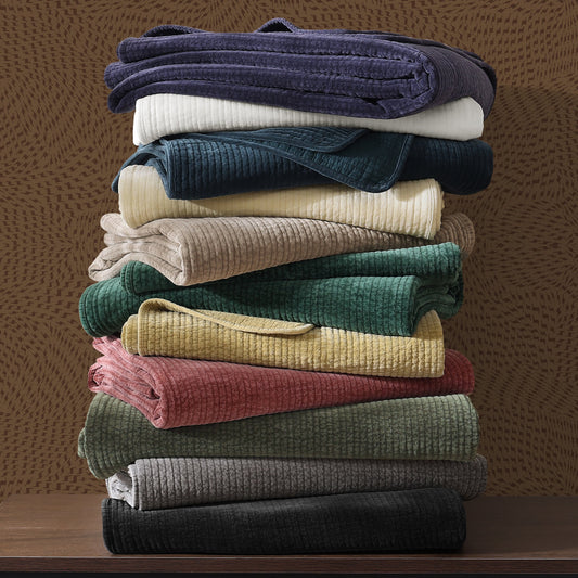 Stonewashed Cotton Velvet Quilt