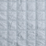 Stella Faux Silk Velvet Double Box Stitch Quilt Set