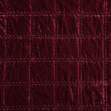 Stella Faux Silk Velvet Double Box Stitch Quilt Set