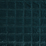 Stella Faux Silk Velvet Double Box Stitch Quilt Set