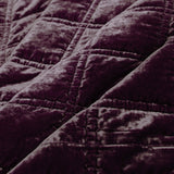 Stella Faux Silk Velvet Double Box Stitch Quilt Set