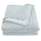 Stella Faux Silk Velvet Pintuck Quilt