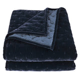 Stella Faux Silk Velvet Pintuck Quilt