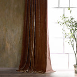 Stella Faux Silk Velvet Curtain