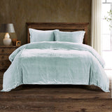Stella Faux Silk Velvet Duvet Cover Set
