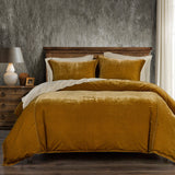 Stella Faux Silk Velvet Duvet Cover Set