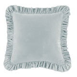 Stella Faux Silk Velvet Ruffled Euro Sham