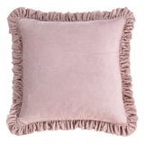 Stella Faux Silk Velvet Ruffled Euro Sham