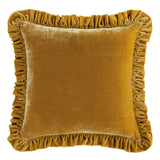 Stella Faux Silk Velvet Ruffled Euro Sham