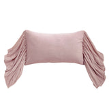 Stella Faux Silk Velvet Long Ruffled Pillow