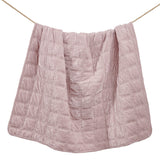 Stella Faux Silk Velvet Double Box Stitch Throw