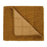 Stella Faux Silk Velvet Double Box Stitch Throw
