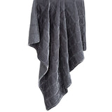 Stella Faux Silk Velvet Double Box Stitch Throw