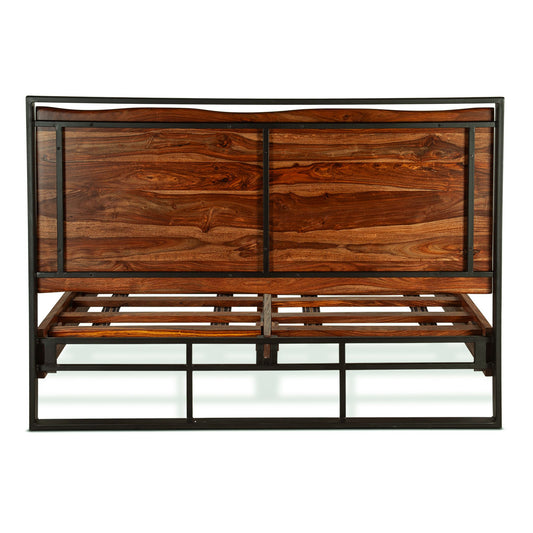 Brisbane Queen Bed in Natural Sheesham
