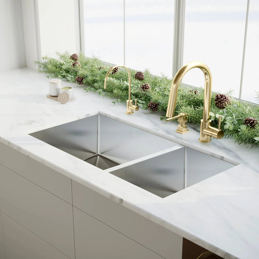 ZLINE Gemini Kitchen Faucet, GEM-KF-PG