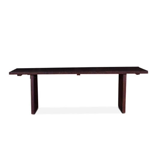 Barnwood Slabs 94" Reclaimed Wood Dining Table in Jacobean Brown